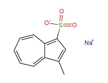 Molecular Structure of 97683-29-9 (1-Azulenesulfonic acid, 3-methyl-, sodium salt)