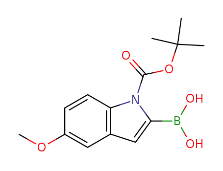 1-(TERT-BUTOXYCARBONYL)-5-METHOXY-1H-INDOL-2-YLBORONIC ACID CAS No.290331-71-4