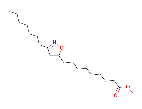 Molecular Structure of 394724-73-3 (5-Isoxazolenonanoic acid, 3-heptyl-4,5-dihydro-, methyl ester)