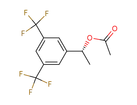 Molecular Structure of 534613-13-3 ((R)-O-ACETYL-1-[3,5-BIS(TRIFLUOROMETHYL)PHENYL]ETHANOL)