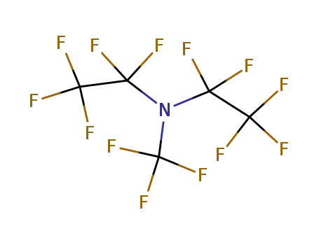 Molecular Structure of 758-48-5 (Perfluor-N-methyl-N,N-diethylamine)