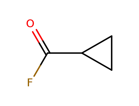 Molecular Structure of 694-02-0 (Cyclopropanecarbonyl fluoride)