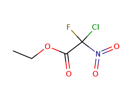 Molecular Structure of 1683-93-8 (ethyl chloro(fluoro)nitroacetate)