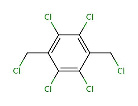 Molecular Structure of 1079-17-0 (ALPHA,ALPHA',2,3,5,6-HEXACHLORO-P-XYLENE)