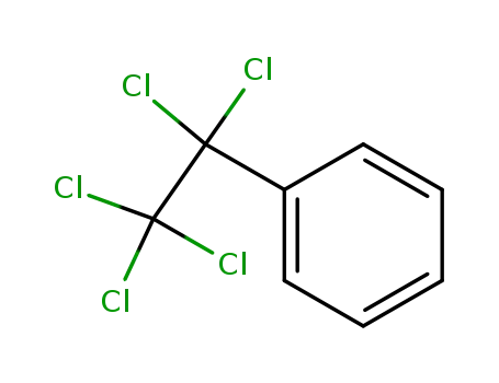 Molecular Structure of 706-93-4 ((pentachloroethyl)benzene)