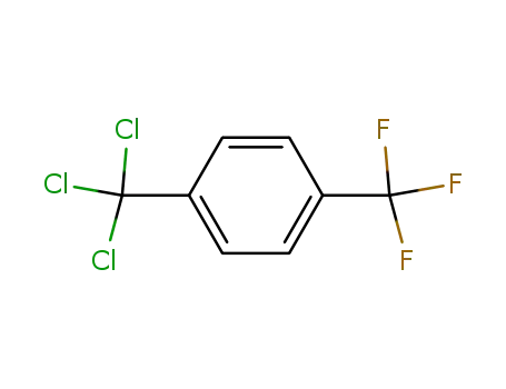 Molecular Structure of 13947-96-1 (1-(trichloromethyl)-4-(trifluoromethyl)benzene)