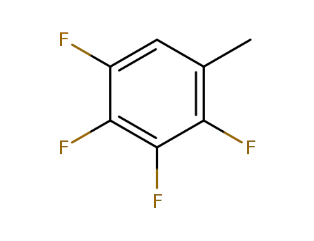 Molecular Structure of 21622-19-5 (1,2,3,4-Tetrafluoro-5-methylbenzene)