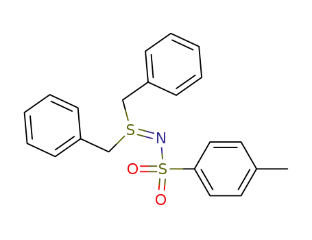 Molecular Structure of 3249-66-9 (N-(dibenzyl-lambda~4~-sulfanylidene)-4-methylbenzenesulfonamide)