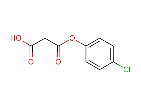 Molecular Structure of 60179-40-0 (Propanedioic acid, mono(4-chlorophenyl) ester)