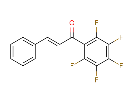 Molecular Structure of 54081-33-3 (2-Propen-1-one, 1-(pentafluorophenyl)-3-phenyl-, (2E)-)