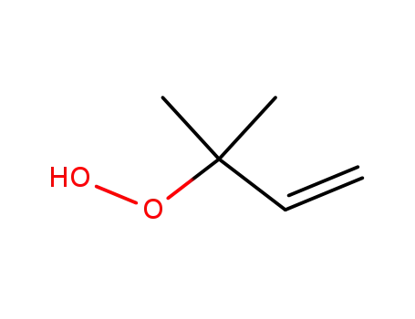 Molecular Structure of 15315-30-7 (Hydroperoxide, 1,1-dimethyl-2-propenyl)