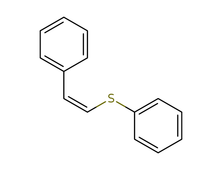 Benzene, [(2-phenylethenyl)thio]-, (Z)-