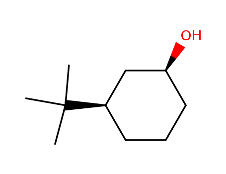 Molecular Structure of 10488-10-5 (Cyclohexanol, 3-(1,1-dimethylethyl)-, (1R,3S)-rel-)