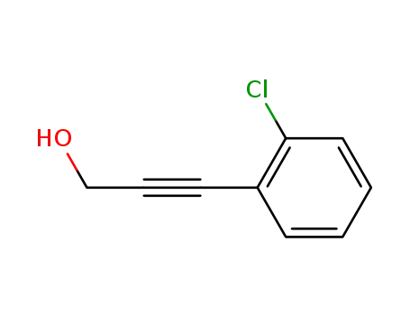 Molecular Structure of 80151-26-4 (3-(2-CHLOROPHENYL)PROP-2-YN-1-OL)