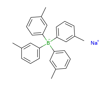 Molecular Structure of 123026-51-7 (Borate(1-), tetrakis(3-Methylphenyl)-, sodiuM(1:1))