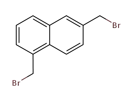 Molecular Structure of 105789-69-3 (Naphthalene, 1,6-bis(bromomethyl)-)