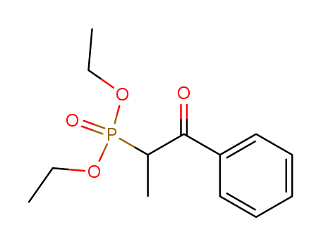 Molecular Structure of 10409-56-0 (Phosphonic acid, (1-methyl-2-oxo-2-phenylethyl)-, diethyl ester)