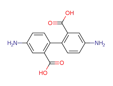 Molecular Structure of 17557-76-5 (4,4'-DIAMINOBIPHENYL-2,2'-DICARBOXYLIC ACID)