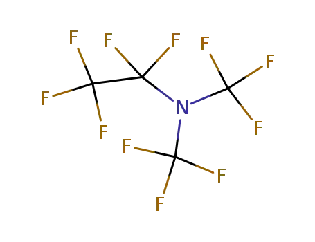 Molecular Structure of 815-28-1 (Ethanamine, 1,1,2,2,2-pentafluoro-N,N-bis(trifluoromethyl)-)
