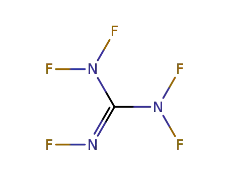 Molecular Structure of 10051-06-6 (1,1,2,3,3-pentafluoroguanidine)