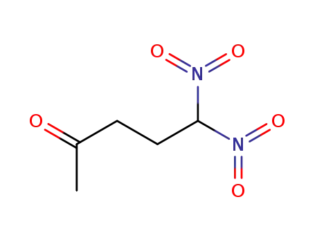 Molecular Structure of 19639-72-6 (2-Pentanone, 5,5-dinitro-)
