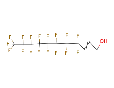 Molecular Structure of 2340-84-3 (1H,1H,2H,3H-PERFLUOROUNDEC-2-EN-1-OL)