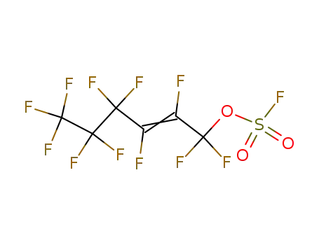 Molecular Structure of 88022-44-0 (Fluorosulfuric acid, 1,1,2,3,4,4,5,5,6,6,6-undecafluoro-2-hexenyl ester)