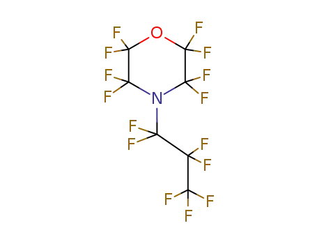 Molecular Structure of 1704-69-4 (Morpholine, 2,2,3,3,5,5,6,6-octafluoro-4-(heptafluoropropyl)-)