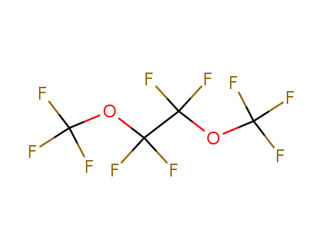 Molecular Structure of 378-11-0 (Ethane, 1,1,2,2-tetrafluoro-1,2-bis(trifluoromethoxy)-)
