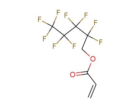 Molecular Structure of 308-26-9 (2,2,3,3,4,4,5,5,5-nonafluoropentyl acrylate)