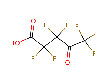 Molecular Structure of 4796-91-2 (Pentanoic acid, 2,2,3,3,5,5,5-heptafluoro-4-oxo-)