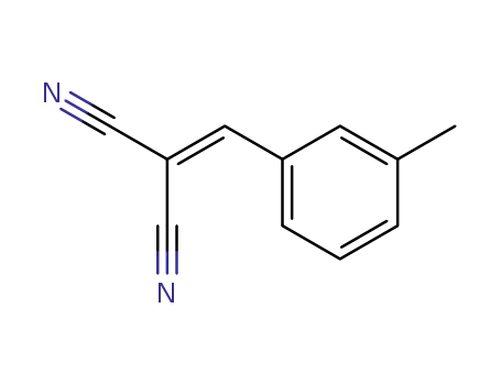 Molecular Structure of 15728-26-4 (2-(3-METHYLBENZYLIDENE)-MALONONITRILE)