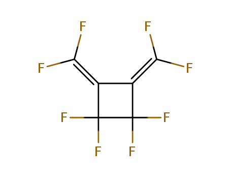 Molecular Structure of 711-40-0 (Cyclobutane, 1,2-bis(difluoromethylene)-3,3,4,4-tetrafluoro-)