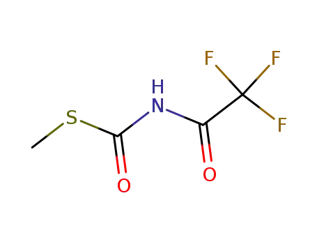 Molecular Structure of 134365-55-2 (Carbamothioic acid, (trifluoroacetyl)-, S-methyl ester)