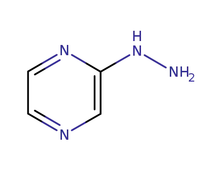 Molecular Structure of 54608-52-5 (PYRAZIN-2-YL-HYDRAZINE)