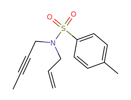 Molecular Structure of 161374-29-4 (Benzenesulfonamide, N-2-butynyl-4-methyl-N-2-propenyl-)
