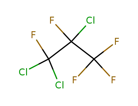 Molecular Structure of 812-30-6 (1,1,2-TRICHLORO-1,3,3,3-TETRAFLUOROPROPANE)