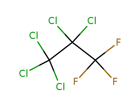 Molecular Structure of 1652-89-7 (1,1,1-TRIFLUORO-2,2,3,3,3-PENTACHLORO-PROPANE)