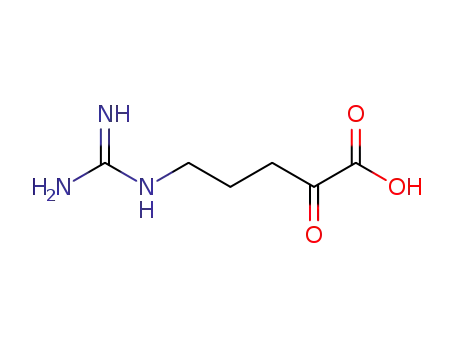 Molecular Structure of 3715-10-4 (5-(diaminomethylideneamino)-2-oxo-pentanoic acid)