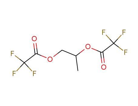 Molecular Structure of 7556-83-4 (Acetic acid, trifluoro-, 1-methyl-1,2-ethanediyl ester)