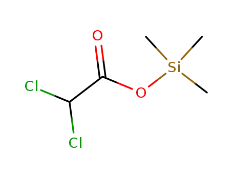 Molecular Structure of 25436-06-0 (Acetic acid, dichloro-, trimethylsilyl ester)