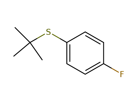 Molecular Structure of 52323-92-9 (tert-butyl 4-fluorophenyl sulfide)