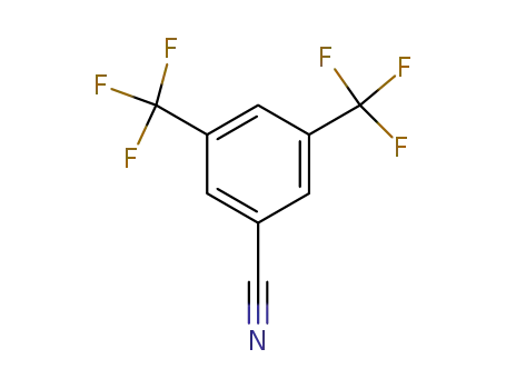 Molecular Structure of 27126-93-8 (3,5-Bis(trifluoromethyl)benzonitrile)