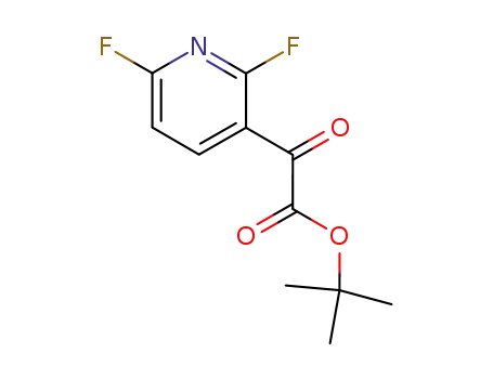 Molecular Structure of 155601-70-0 (TERT-BUTYL 2-(2,6-DIFLUOROPYRIDIN-3-YL)-2-OXOACETATE)