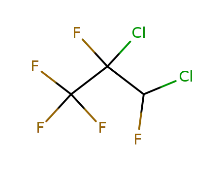 Molecular Structure of 422-48-0 (2,3-dichloro-1,1,1,2,3-pentafluoro-propane)