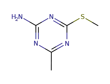 Molecular Structure of 27622-90-8 (4-METHYL-6-(METHYLTHIO)-1,3,5-TRIAZIN-2-AMINE)