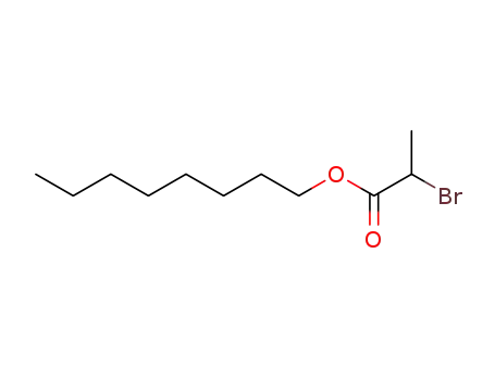 Molecular Structure of 24625-82-9 (2-Bromopropanoic acid octyl ester)