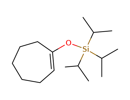 Molecular Structure of 80522-48-1 (Silane, (1-cyclohepten-1-yloxy)tris(1-methylethyl)-)