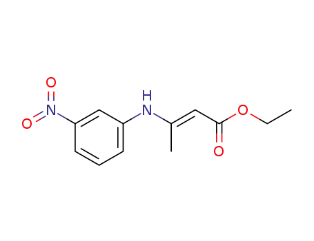 Molecular Structure of 64334-94-7 (ethyl (2E)-3-[(3-nitrophenyl)amino]but-2-enoate)