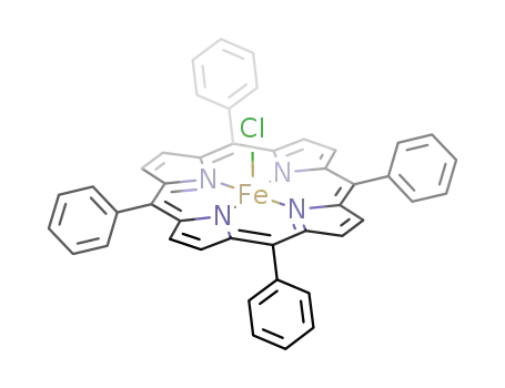 Molecular Structure of 16456-81-8 (5,10,15,20-TETRAPHENYL-21H,23H-PORPHINE IRON(III) CHLORIDE)